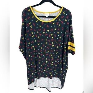 Lularoe Irma Tunic Top Womens 2XL Colorful Origami Birds Soft Stretch Comfy NWT